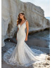 Sparkle Beaded Embroidery Lace Tulle Fit-n-flare Wedding Dress